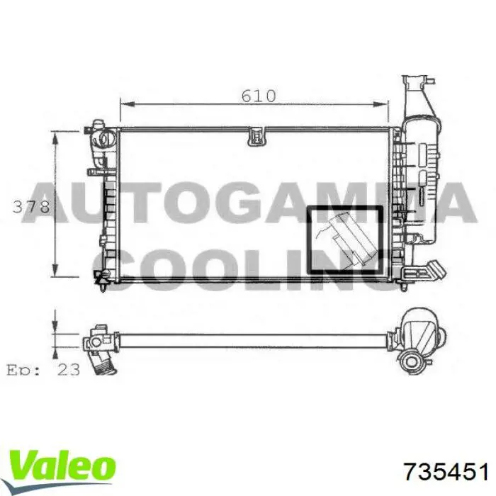 Água radiador Dasis 050073N precio, desde 85,67 EUR
