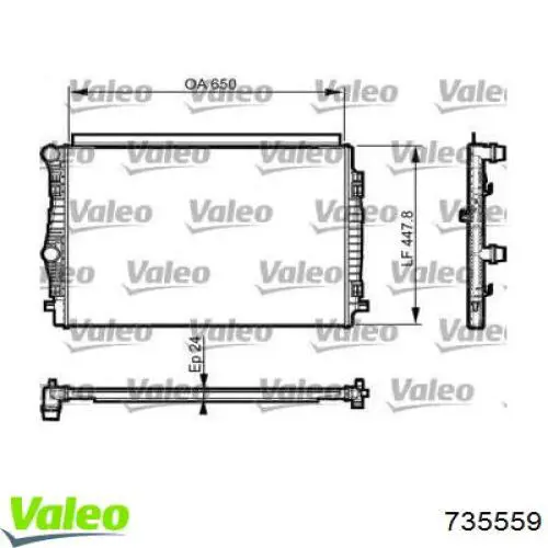 Comprar 735559 VALEO Radiador de auto