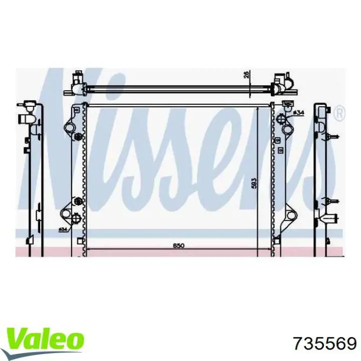 735569 VALEO Refrigeración del motor