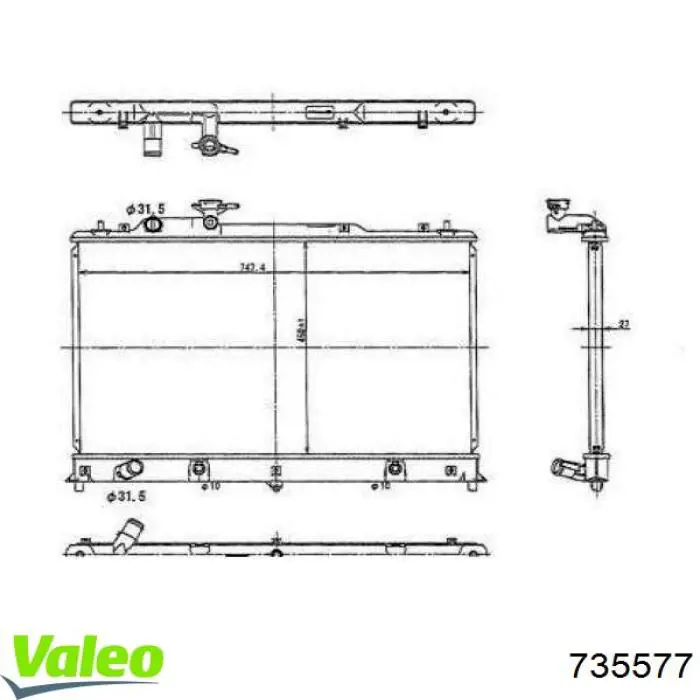 Radiador 31R52090 Eaclima