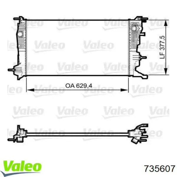 Comprar 735607 VALEO Radiador de auto