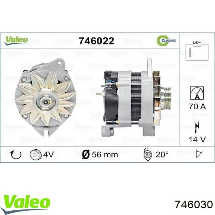 746030 VALEO alternador