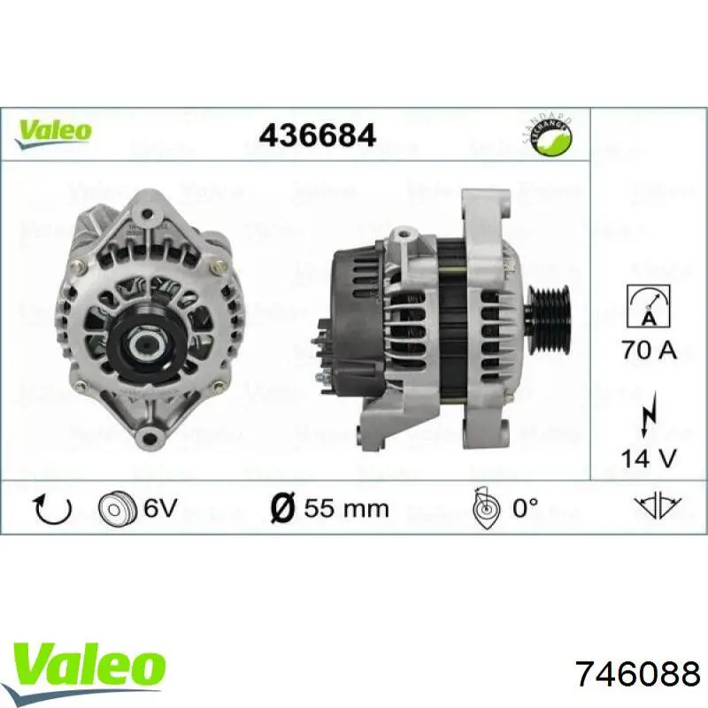 746088 VALEO alternador