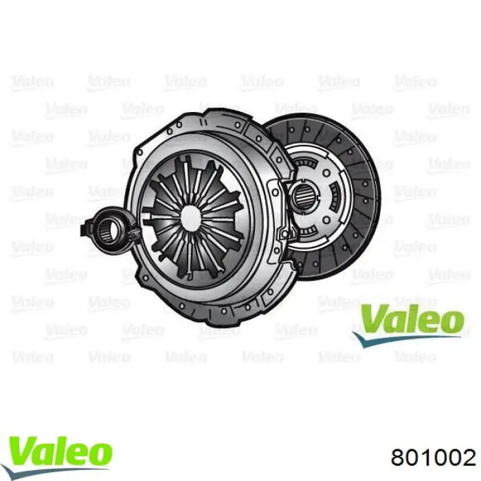 801002 VALEO kit de embrague (3 partes)