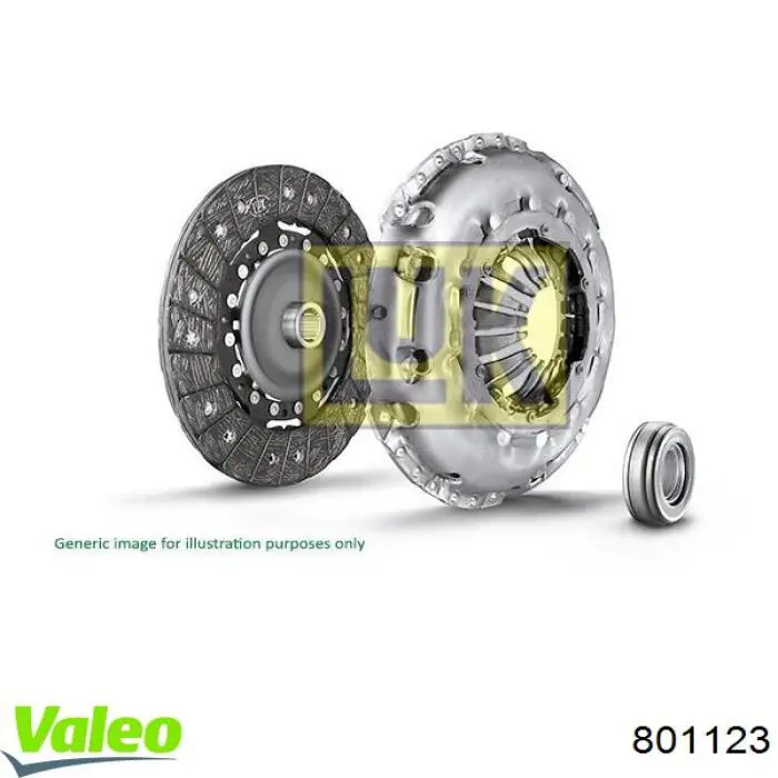 801123 VALEO kit de embrague (3 partes)