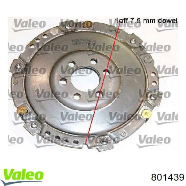 801439 VALEO kit de embrague (3 partes)