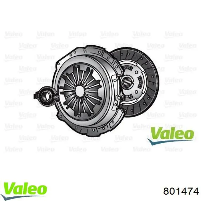 801474 VALEO kit de embrague (3 partes)