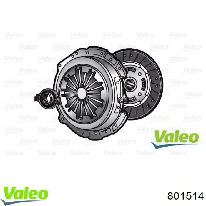 801514 VALEO kit de embrague (3 partes)