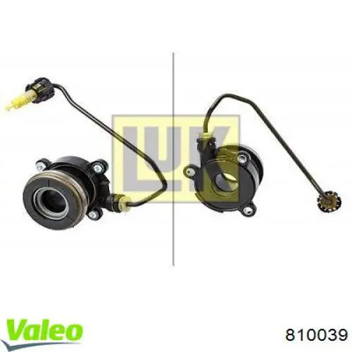 Desembrague central, embrague 810039 VALEO