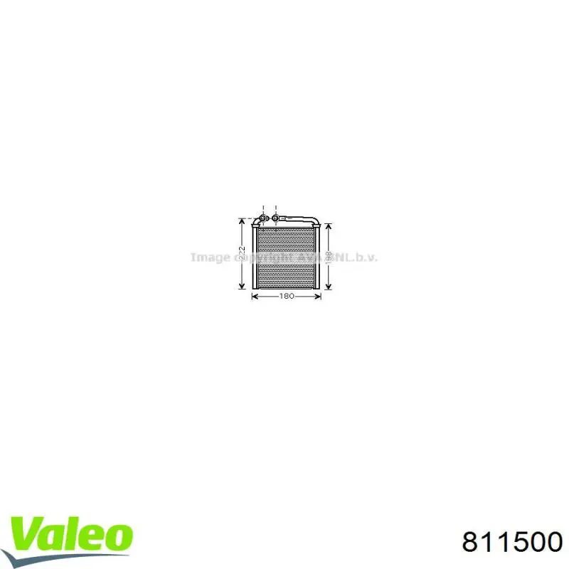 811500 VALEO radiador de calefacción