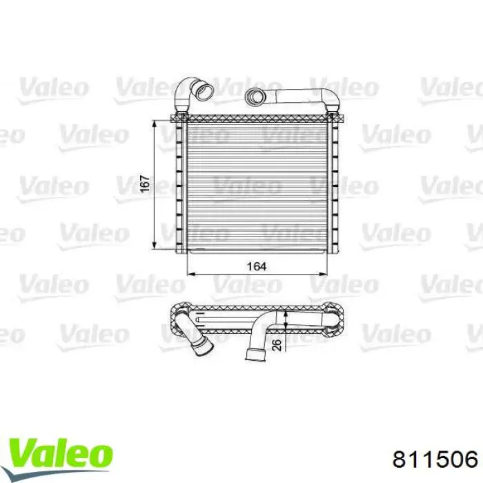 Comprar 811506 VALEO Radiador calefacción