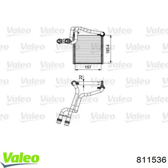 Comprar 811536 VALEO Radiador calefacción