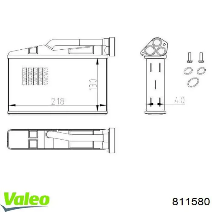 811580 VALEO radiador de calefacción