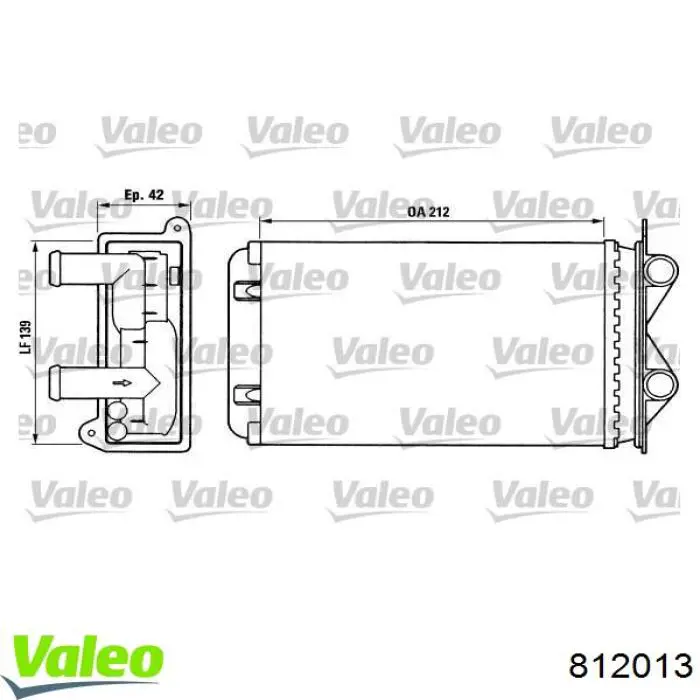Radiador de calefacción VALEO 812013 precio, desde 20,16 EUR
