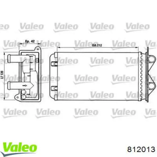 Comprar 812013 VALEO Radiador calefacción