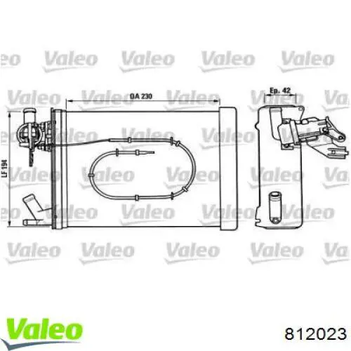 Radiador calefacción 812023 VALEO