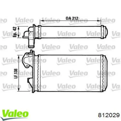 Comprar 812029 VALEO Radiador calefacción