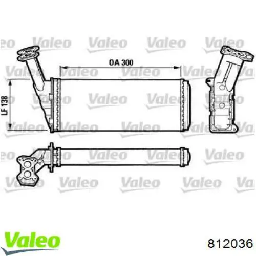 Radiador de calefacción VALEO 812036 precio, desde 82,46 EUR