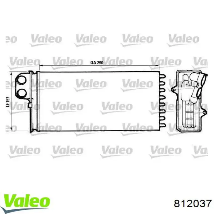 Comprar 812037 VALEO Radiador calefacción