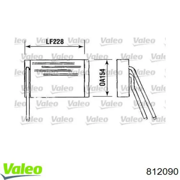 812090 VALEO Radiador interior