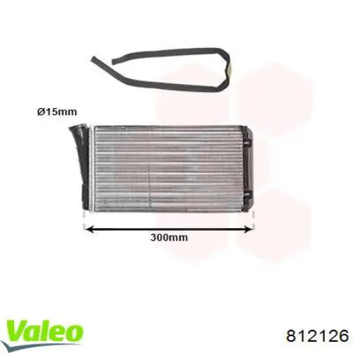 812126 VALEO radiador de calefacción