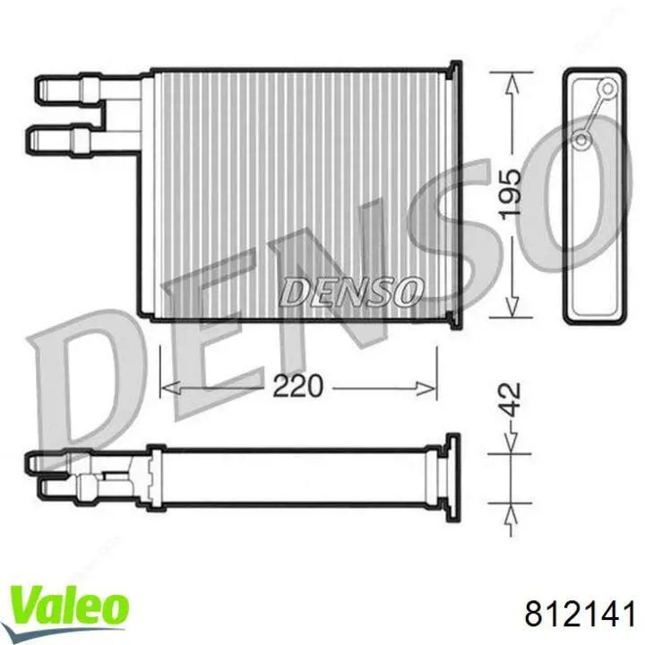 812141 VALEO Radiador interior