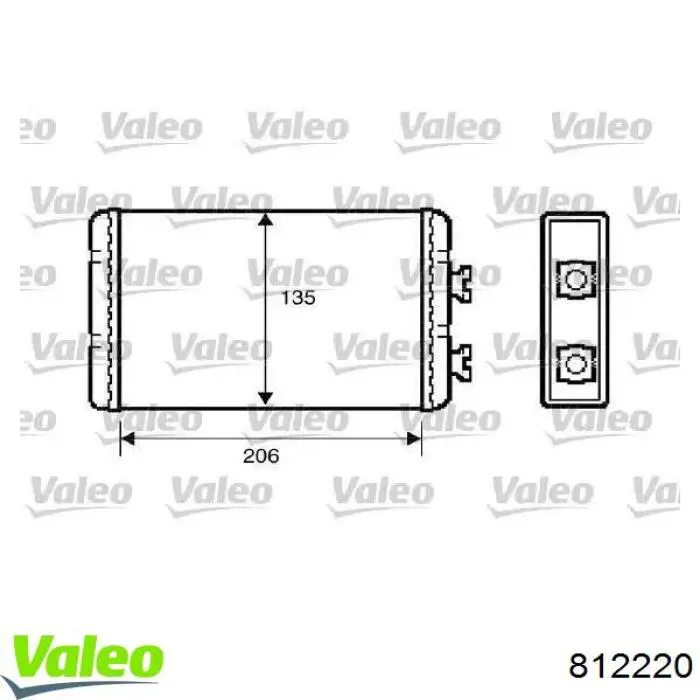 Comprar 812220 VALEO Radiador calefacción