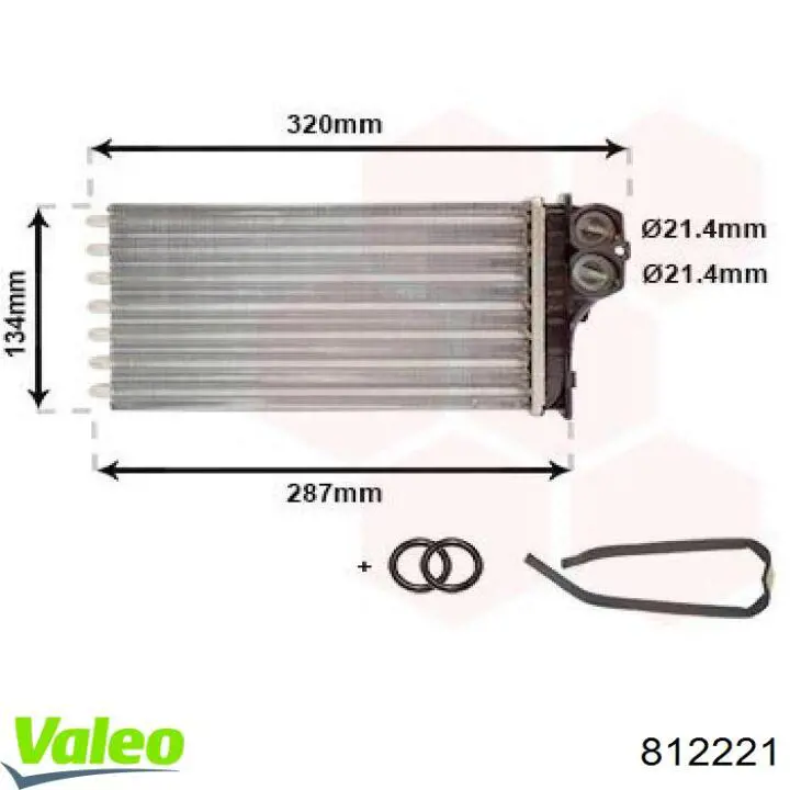 Radiador calefacción 812221 VALEO