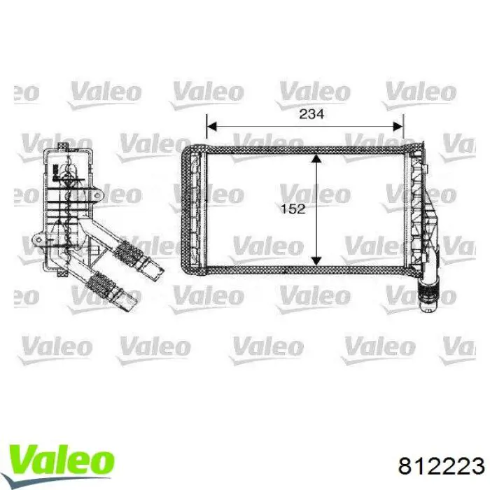 Comprar 812223 VALEO Radiador calefacción