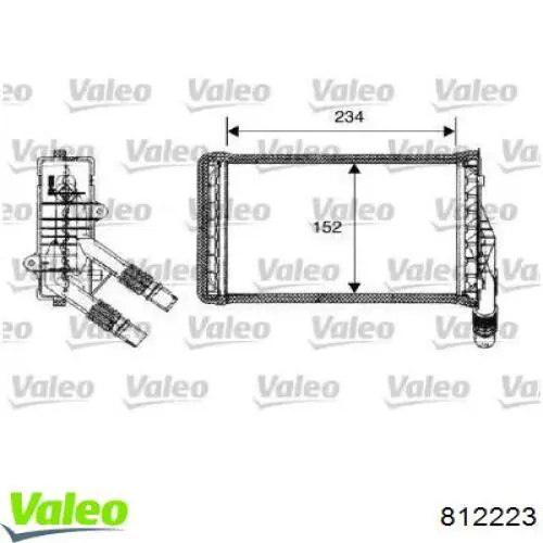 812223 VALEO Radiador interior