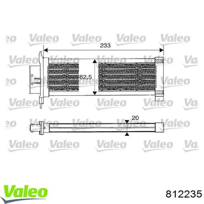 Comprar 812235 VALEO Calentador eléctrico de aire para el sistema de calefacción del habitáculo