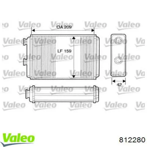 812280 VALEO radiador de calefacción