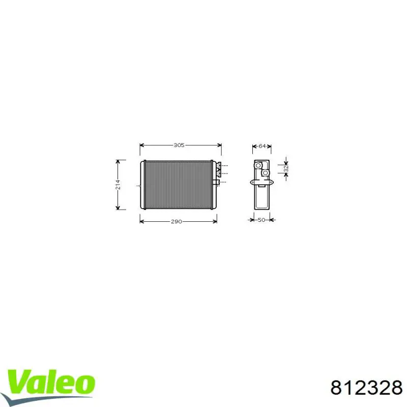 Comprar 812328 VALEO Radiador calefacción