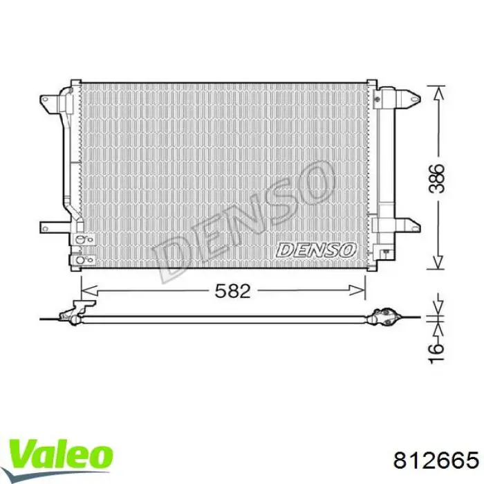 812665 VALEO condensador aire acondicionado