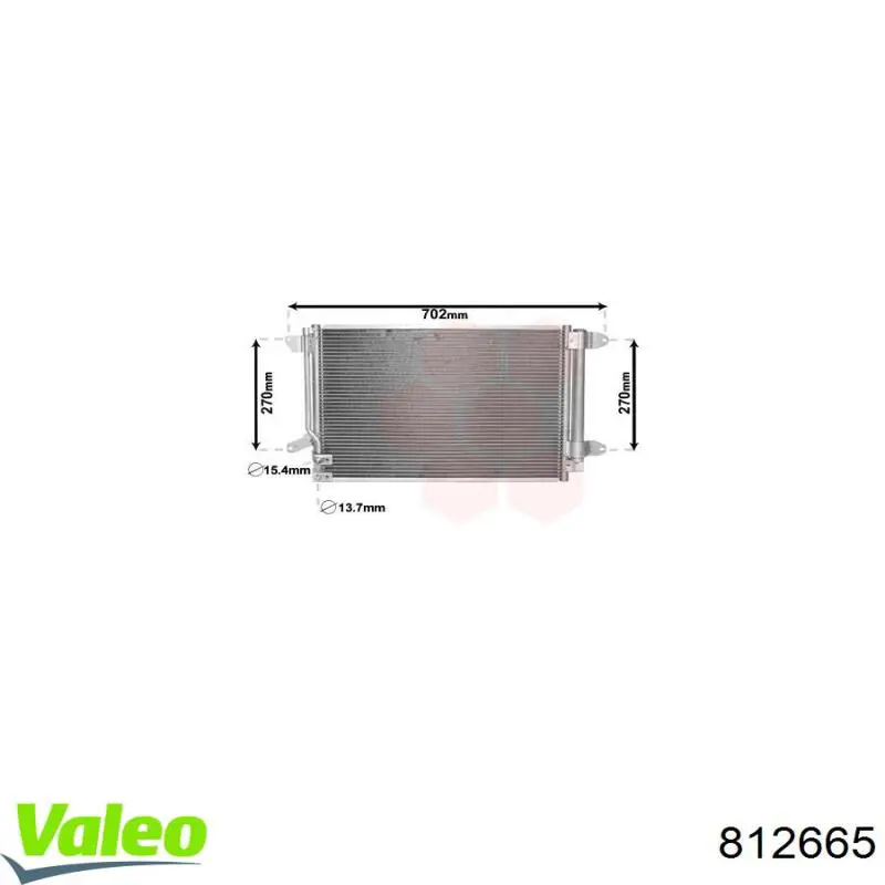Aire acondicionado capacitor VALEO 812665 precio, desde 109,62 EUR