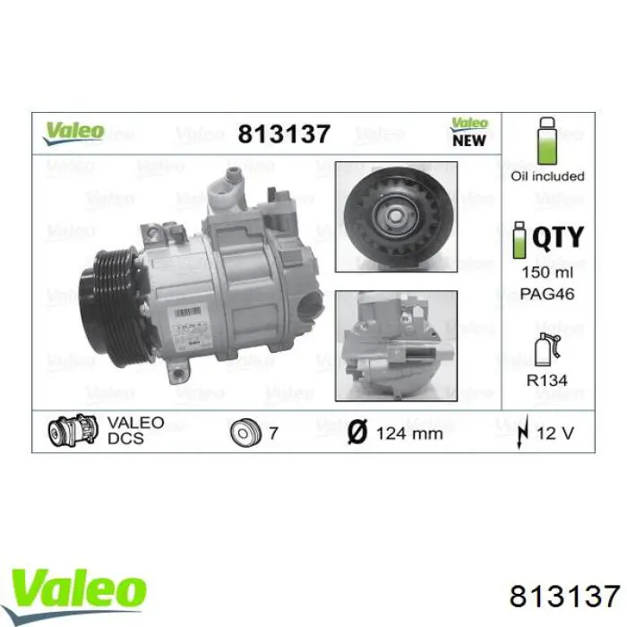 813137 VALEO compresor de aire acondicionado