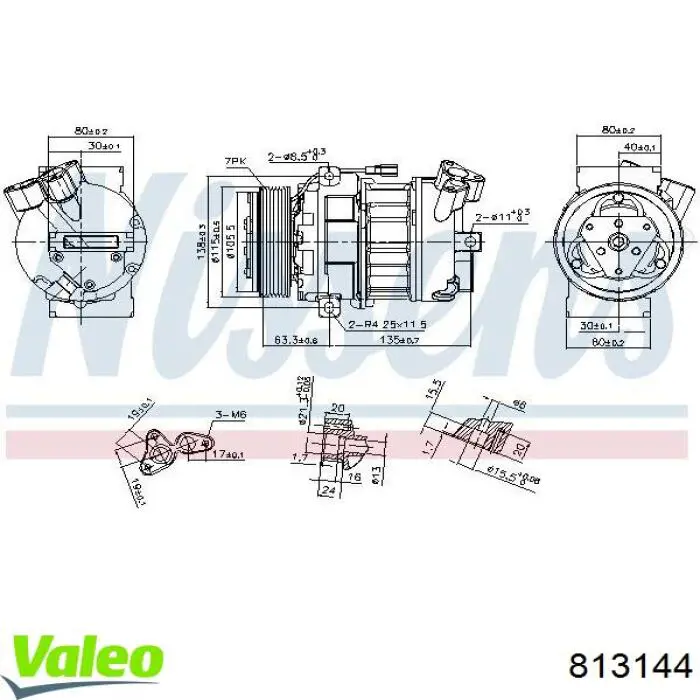 813144 VALEO compresor de aire acondicionado