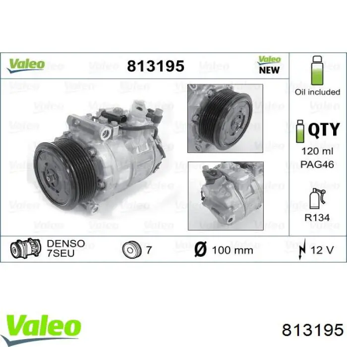 813195 VALEO compresor de aire acondicionado