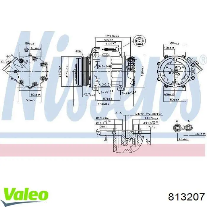 Compresor ac VALEO 813207 precio, desde 267,29 EUR