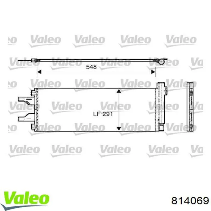 814069 VALEO condensador aire acondicionado