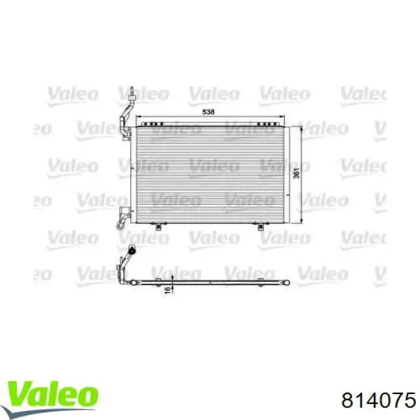 814075 VALEO condensador aire acondicionado