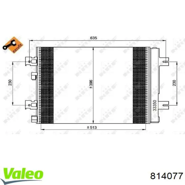 Aire acondicionado capacitor VALEO 814077 precio, desde 75,70 EUR