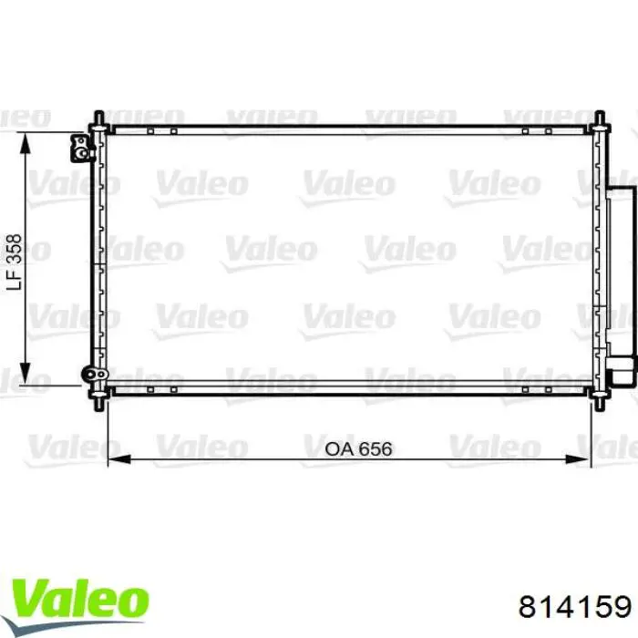 814159 VALEO condensador aire acondicionado