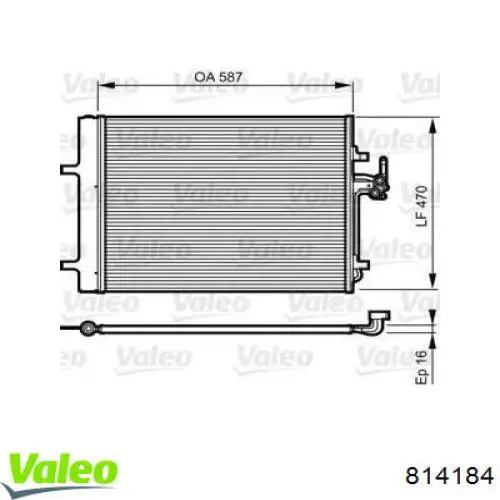 Aire acondicionado capacitor VALEO 814184 precio, desde 89,96 EUR
