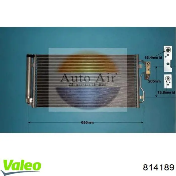 814189 VALEO condensador aire acondicionado