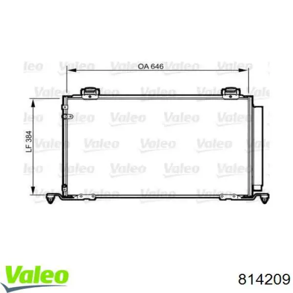 Aire acondicionado capacitor VALEO 814209 precio, desde 89,15 EUR