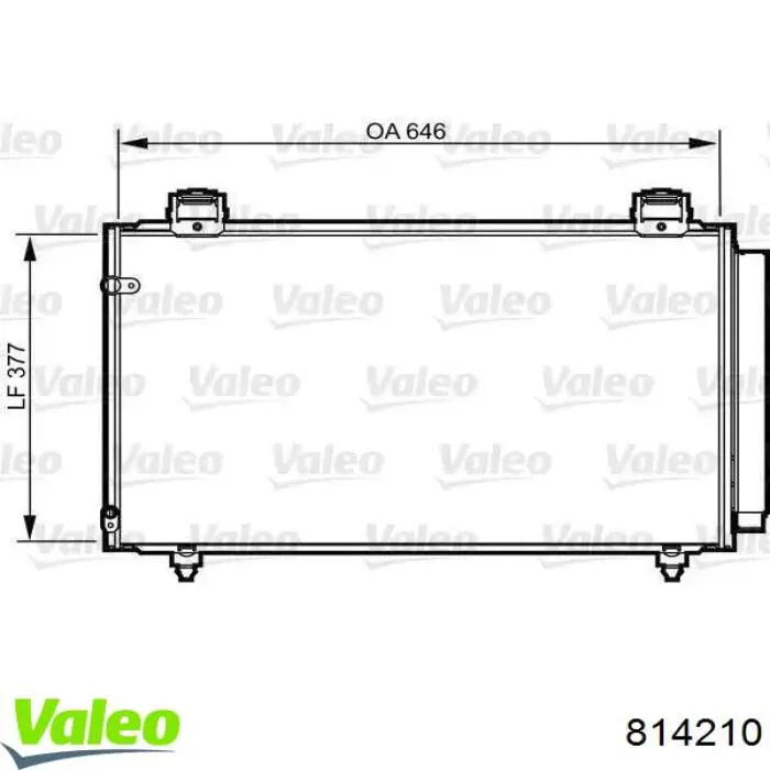 814210 VALEO Radiador de aire acondicionado
