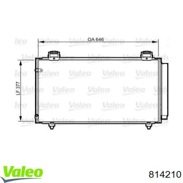 Aire acondicionado capacitor VALEO 814210 precio, desde 98,83 EUR