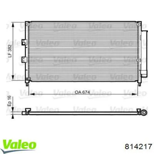 Aire acondicionado capacitor VALEO 814217 precio, desde 120,52 EUR