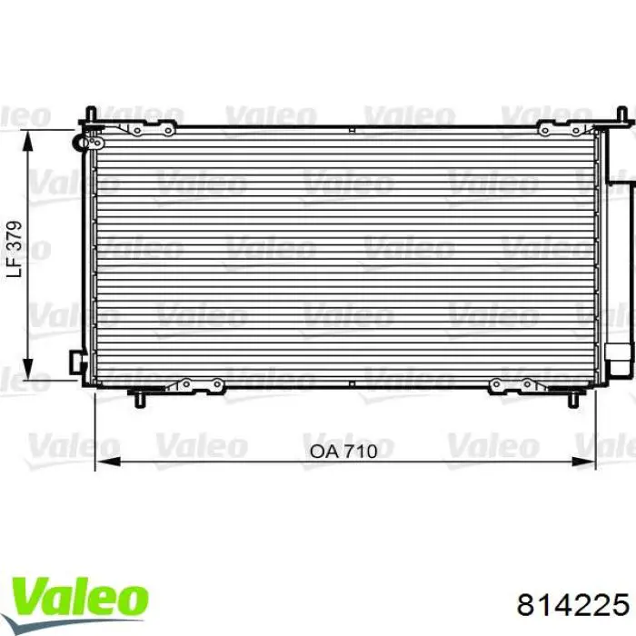 814225 VALEO condensador aire acondicionado